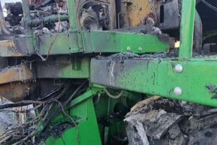 В Одесской области фермеру сожгли еще два комбайна John Deere  
